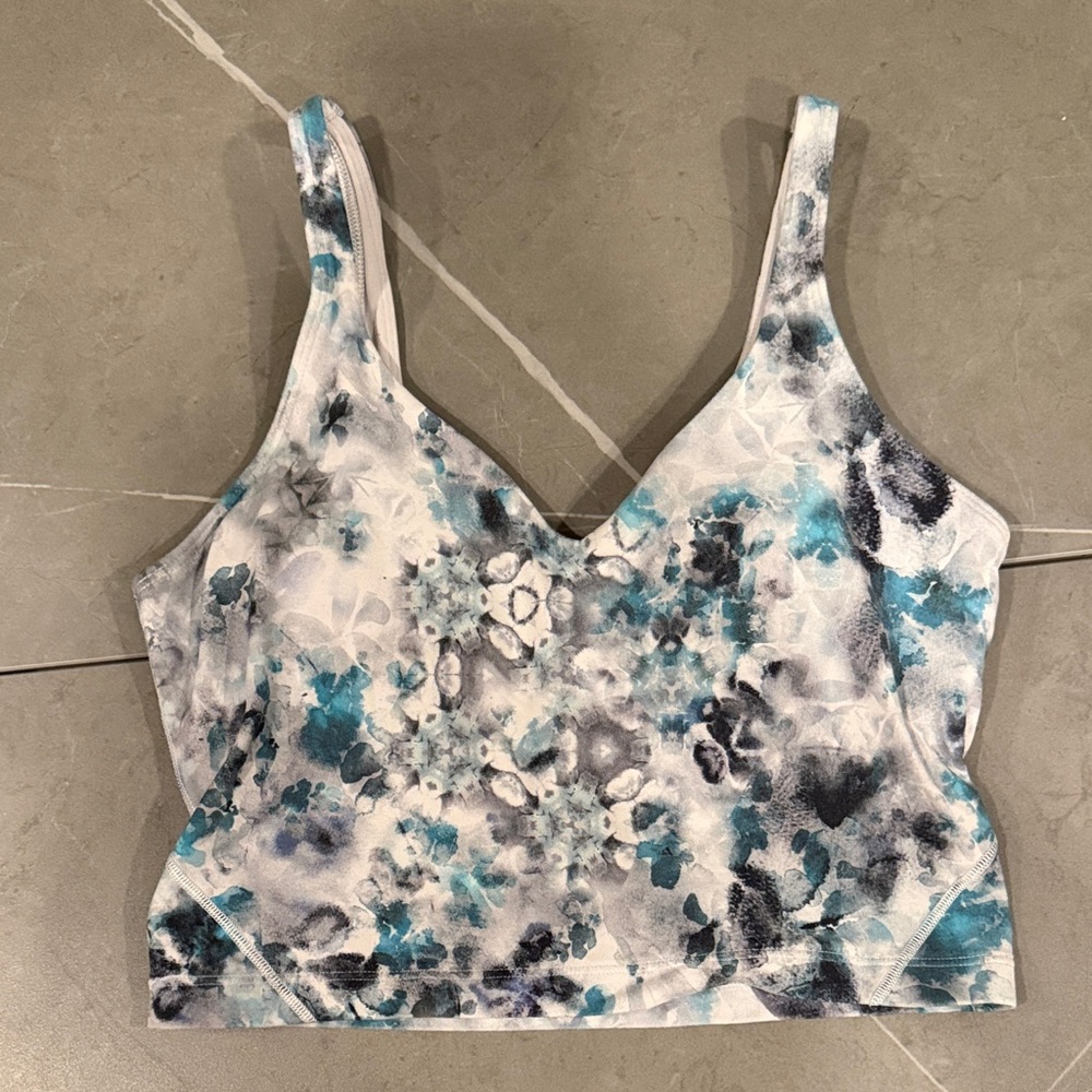 Lululemon Align Tank Floral-Print - Blue & Gray Camo
